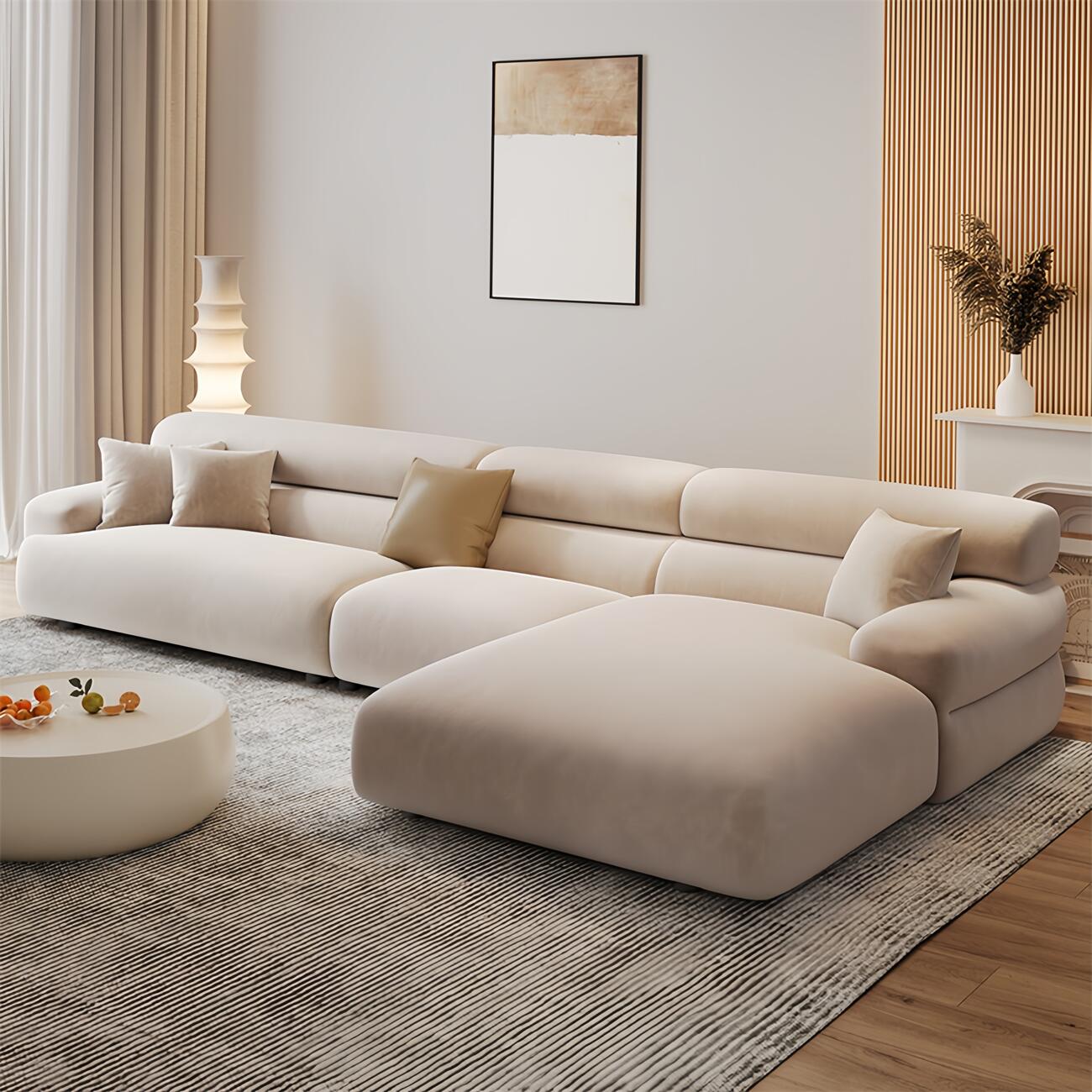 Modern L-Shaped Sofa - View 4